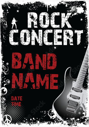 Rock concert poster