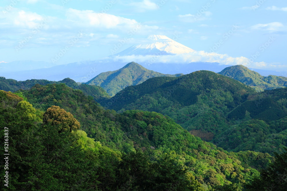 富士山　葛城山から望む