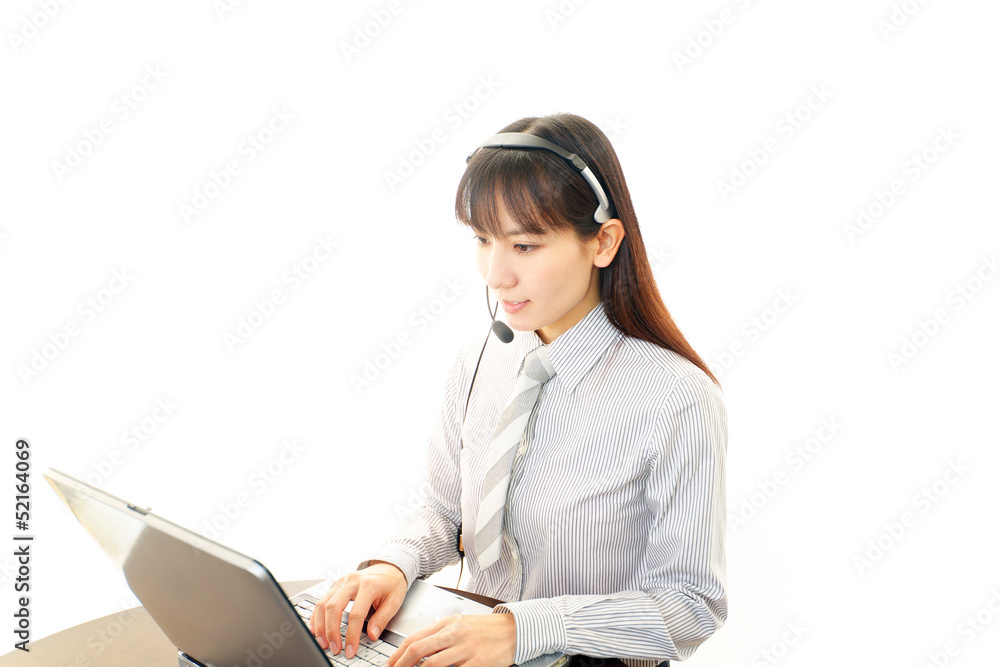 笑顔のオペレーター 笑顔のオペレーター