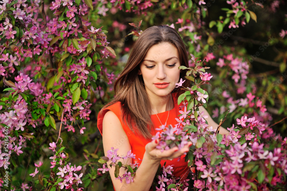 Beautiful Spring Girl with flowers Beautiful Spring Girl with flowers