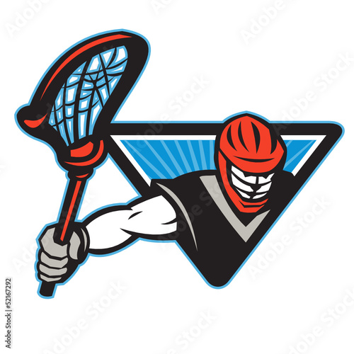 Lacrosse Player Crosse Stick