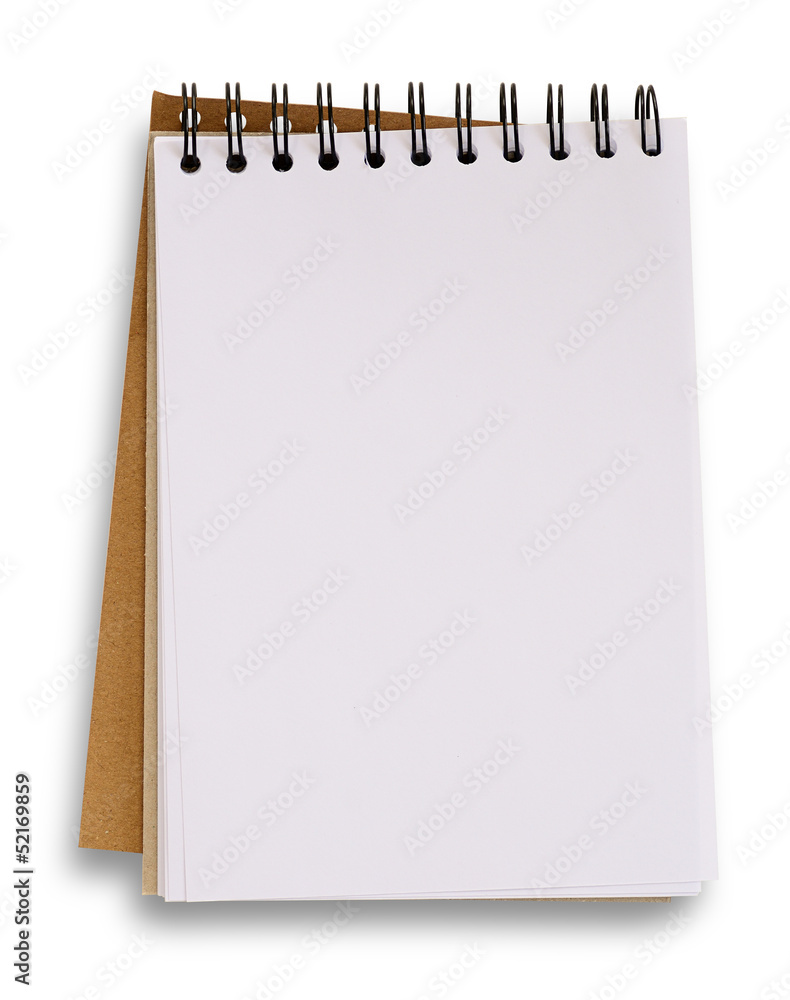 Open blank notebook isolated on white, clipping path. Open blank notebook isolated on white, clipping path.