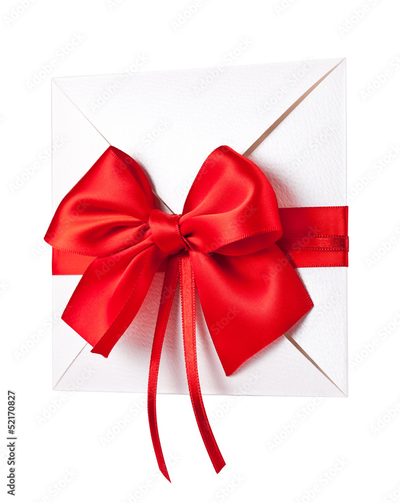 Wedding invitation or gift certificate isolated on white Wedding invitation or gift certificate isolated on white