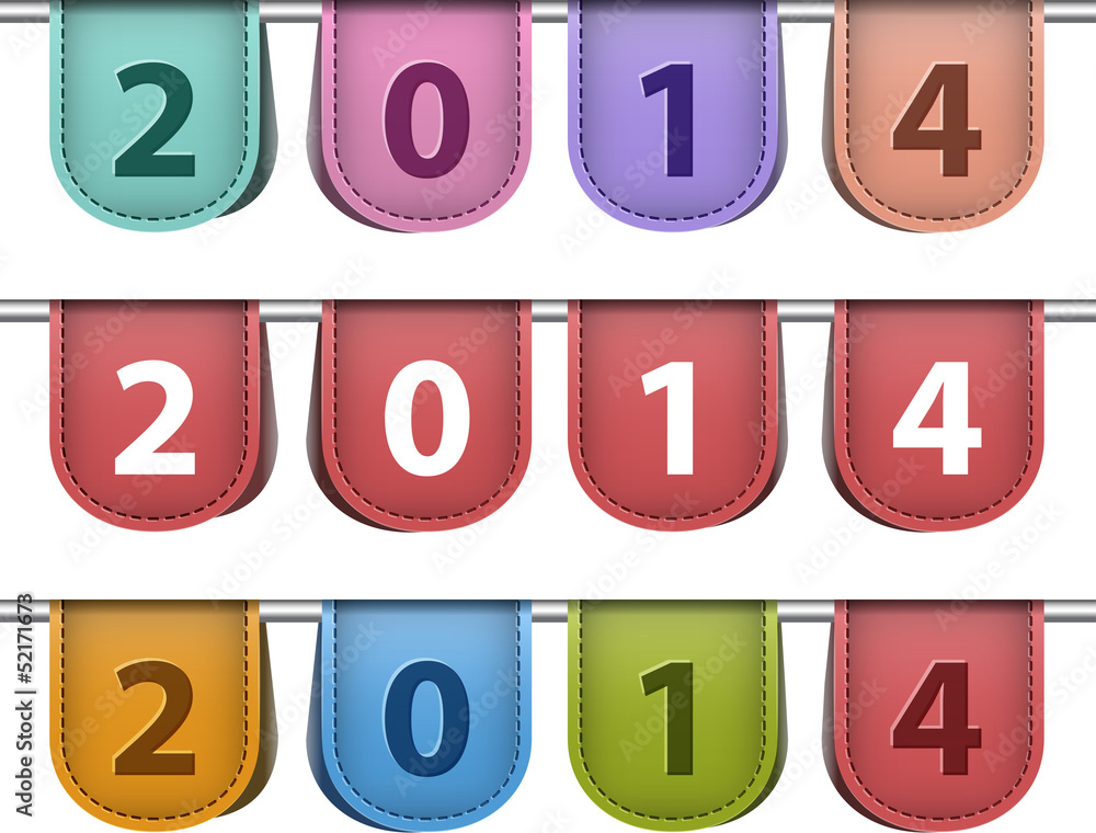Labels for 2014 year Labels for 2014 year