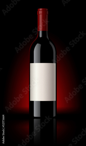 Bouteille de vin rouge vectorielle 2