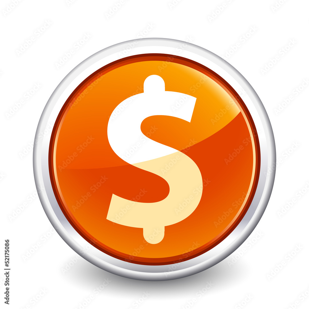 button orange dollar button orange dollar
