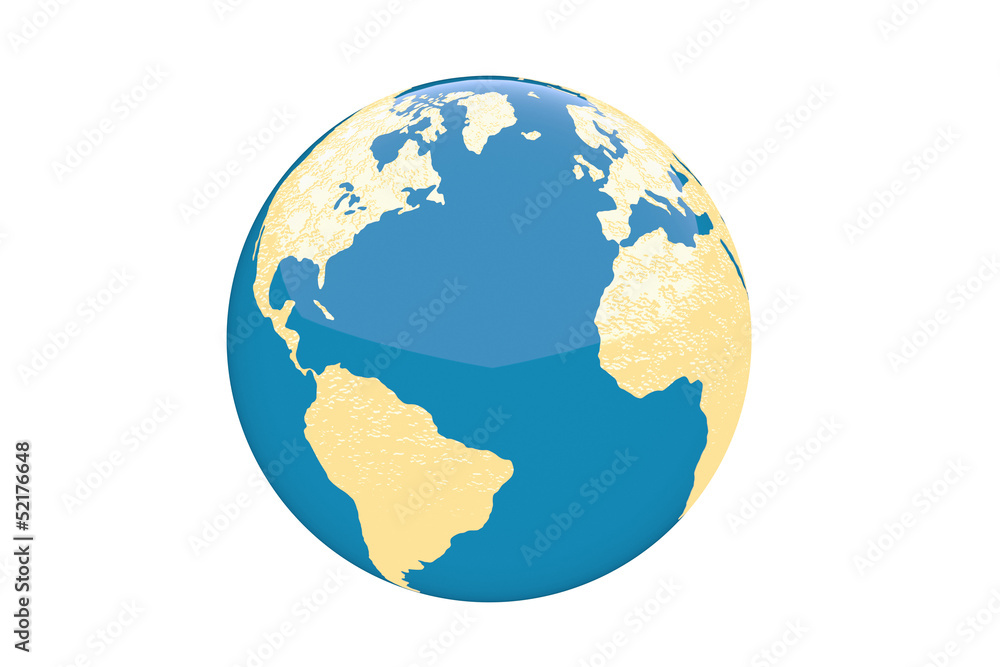 World globe - isolated World globe - isolated
