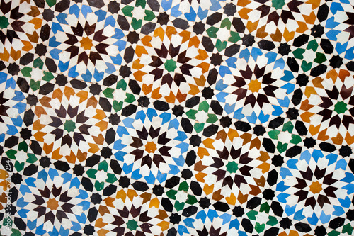 moroccan tile background © javarman