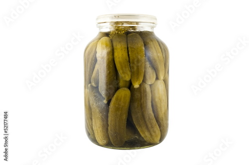pickles in a jar