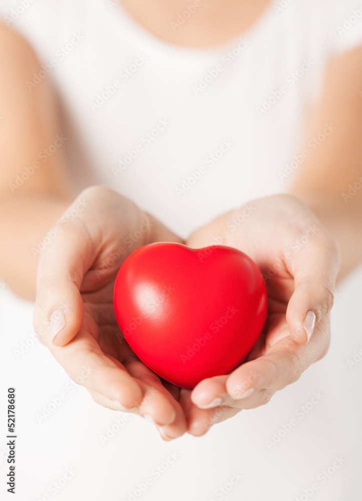 woman hands with heart woman hands with heart