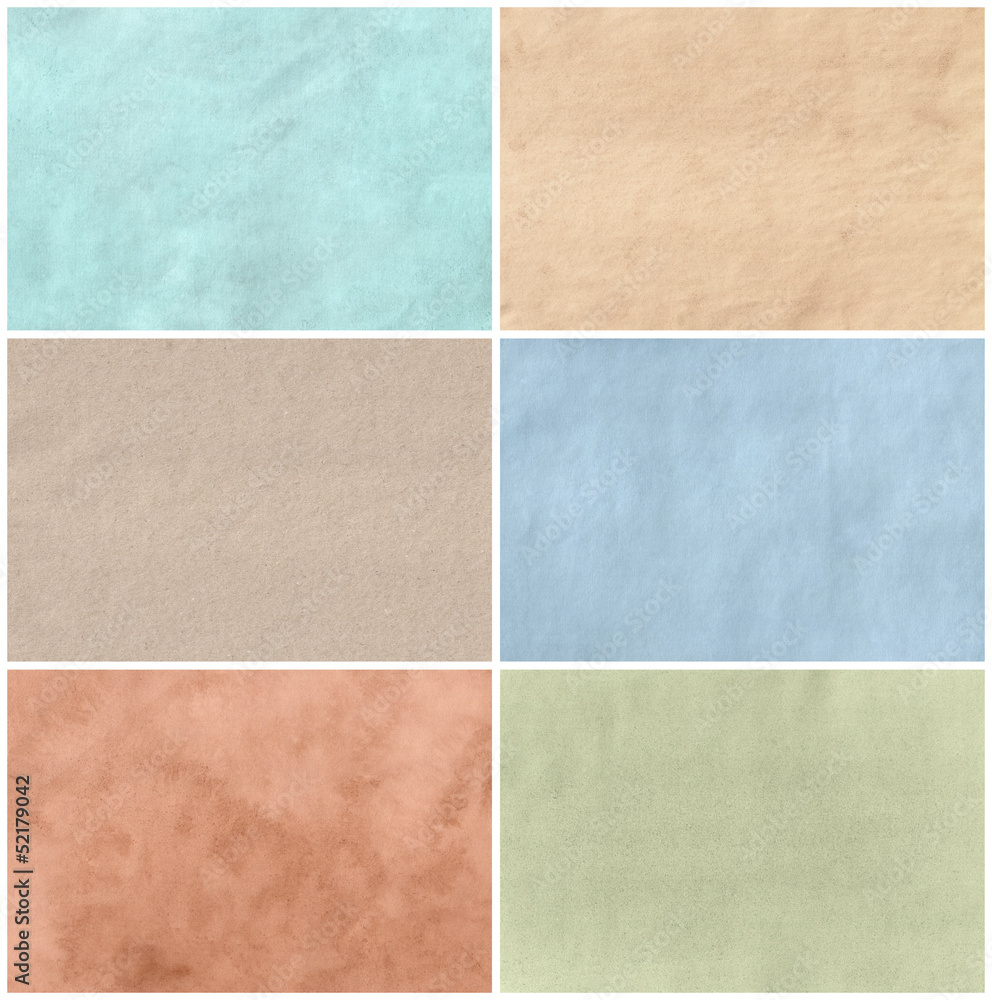 Paper texture background set Paper texture background set