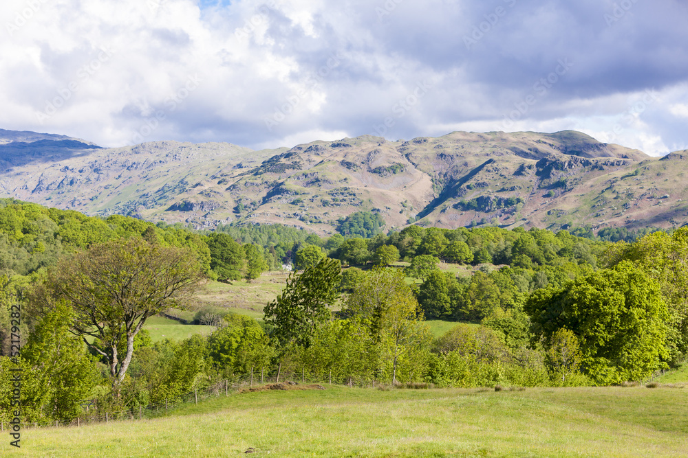 landscape of Lake District, Cumbria, England landscape of Lake District, Cumbria, England