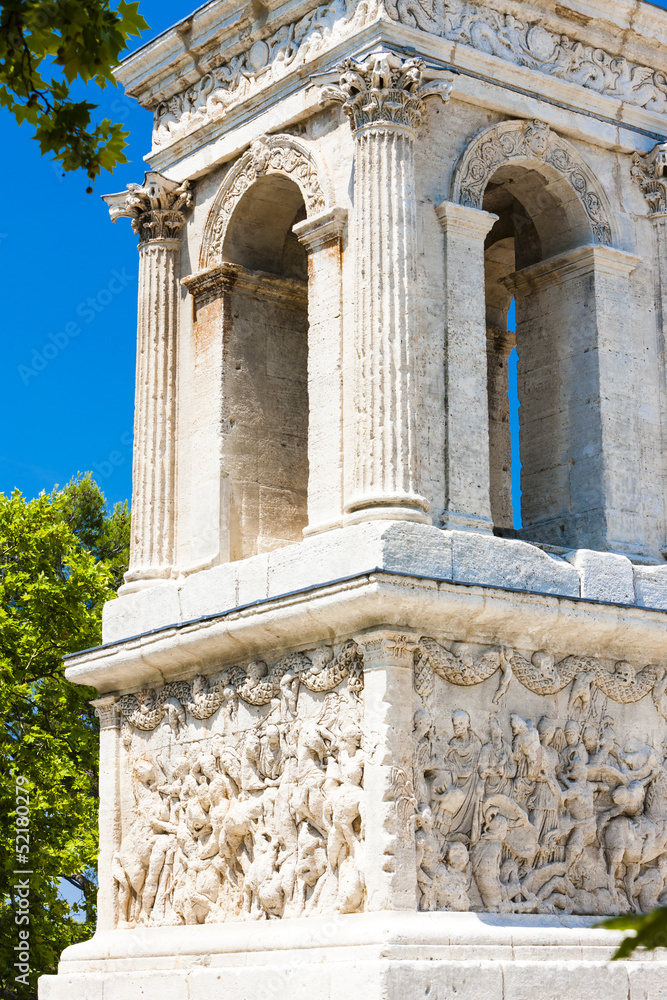 Roman Mausoleum, Glanum, Saint-Remy-de-Provence, Provence, Franc