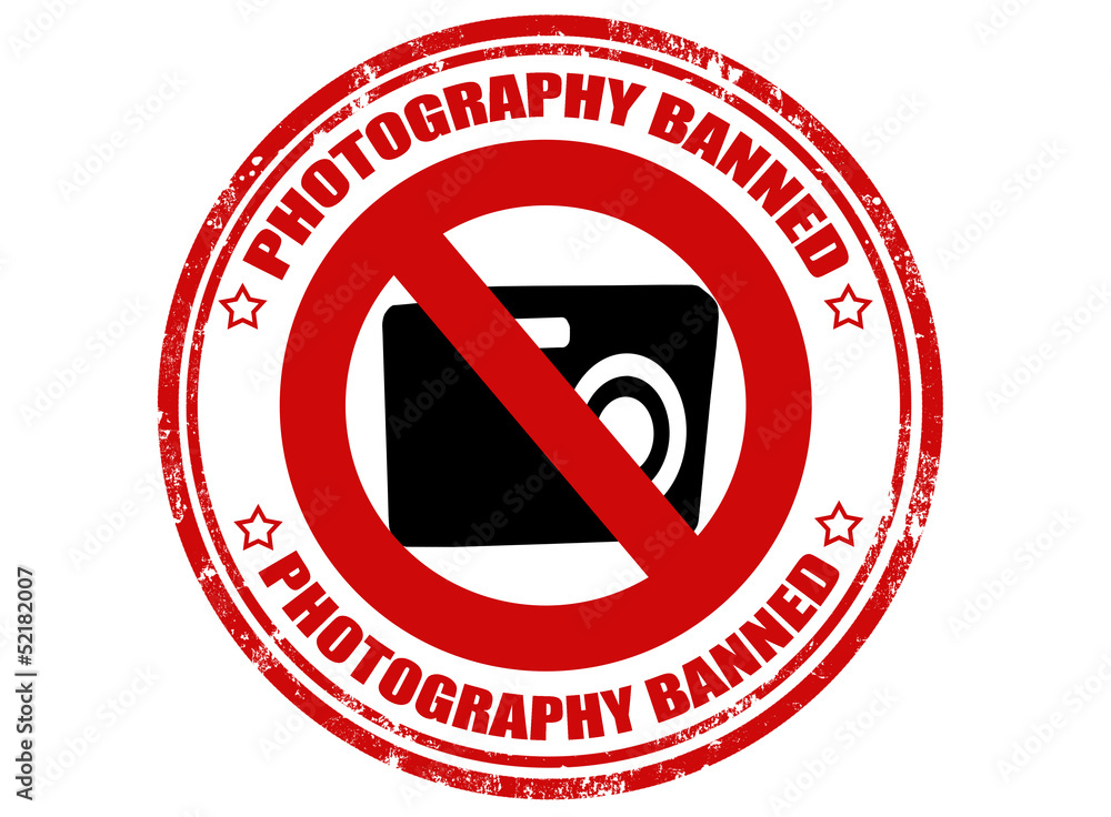 Photography banned-stamp Photography banned-stamp