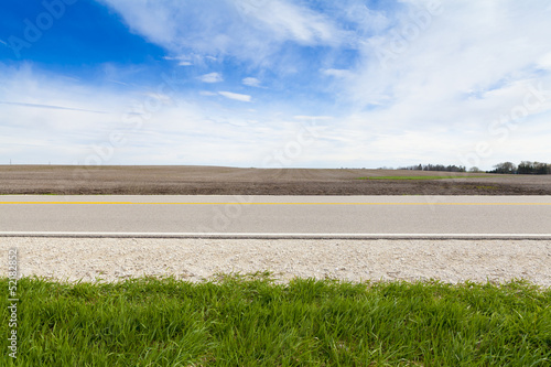 American Country Road Side View photo