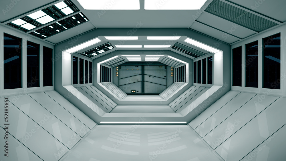 Fototapeta premium Futuristic interior