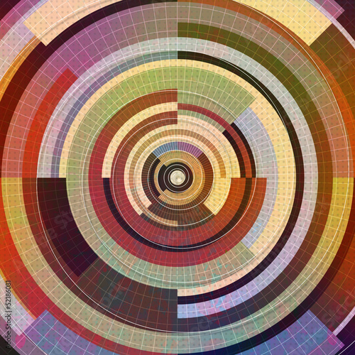 Abstract shapes background made of circles