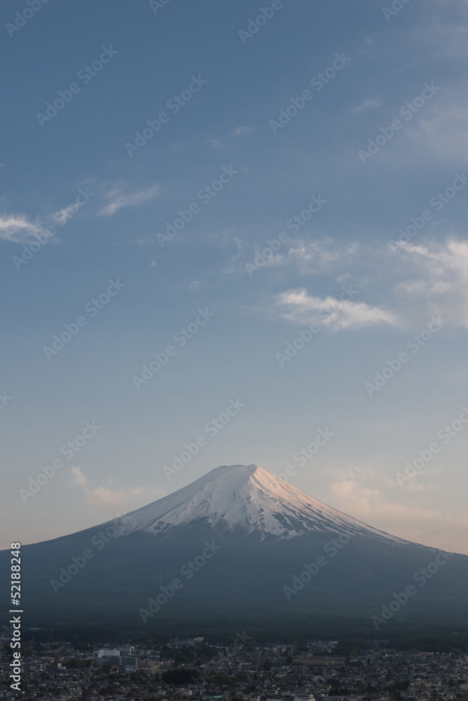 Mt Fuji view in twilight