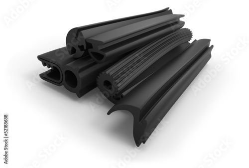 Extruded rubber profile (sealing) photo