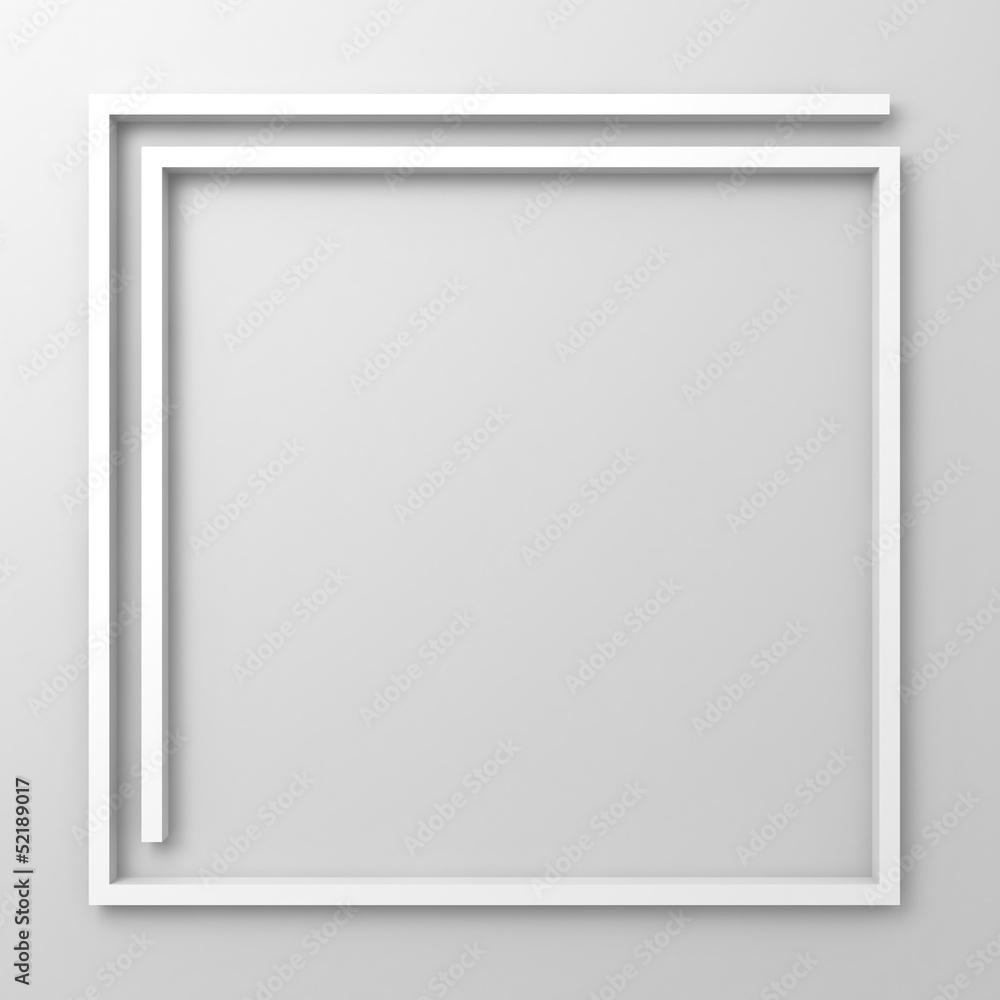Abstract frame border on white background Abstract frame border on white background