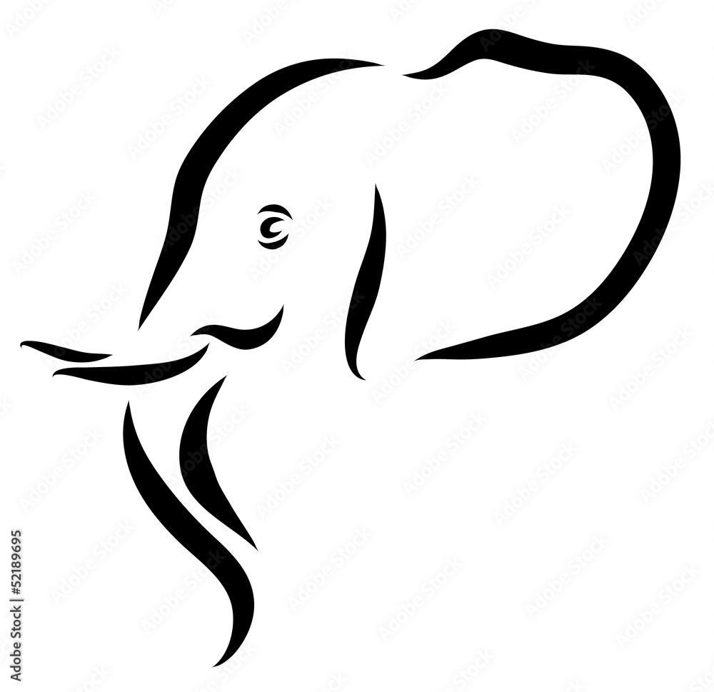 Fototapeta premium Elephant Head