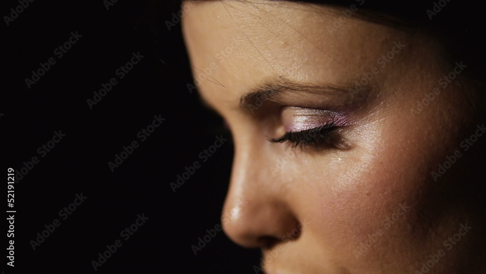 Portrait close up of young beautiful woman Portrait close up of young beautiful woman
