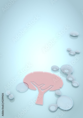 3d render of a polished app love icon