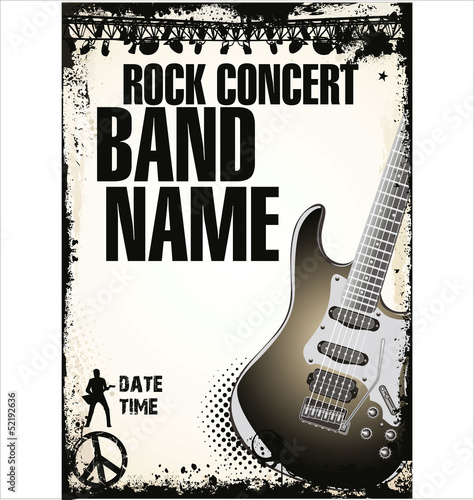 Rock concert poster