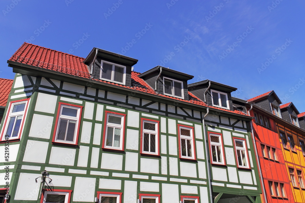 Fototapeta premium Nordhausen, Sanierte Fachwerkhäuser