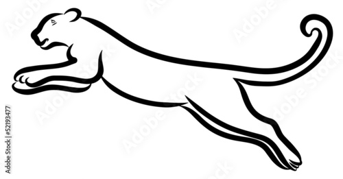 Lion Leaping