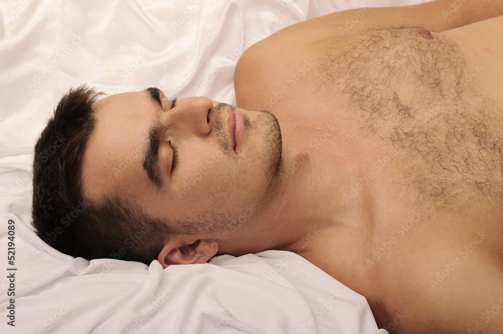 Young man asleep Young man asleep