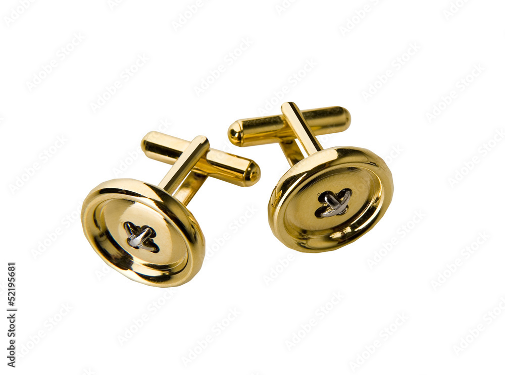 Obraz premium golden cufflinks