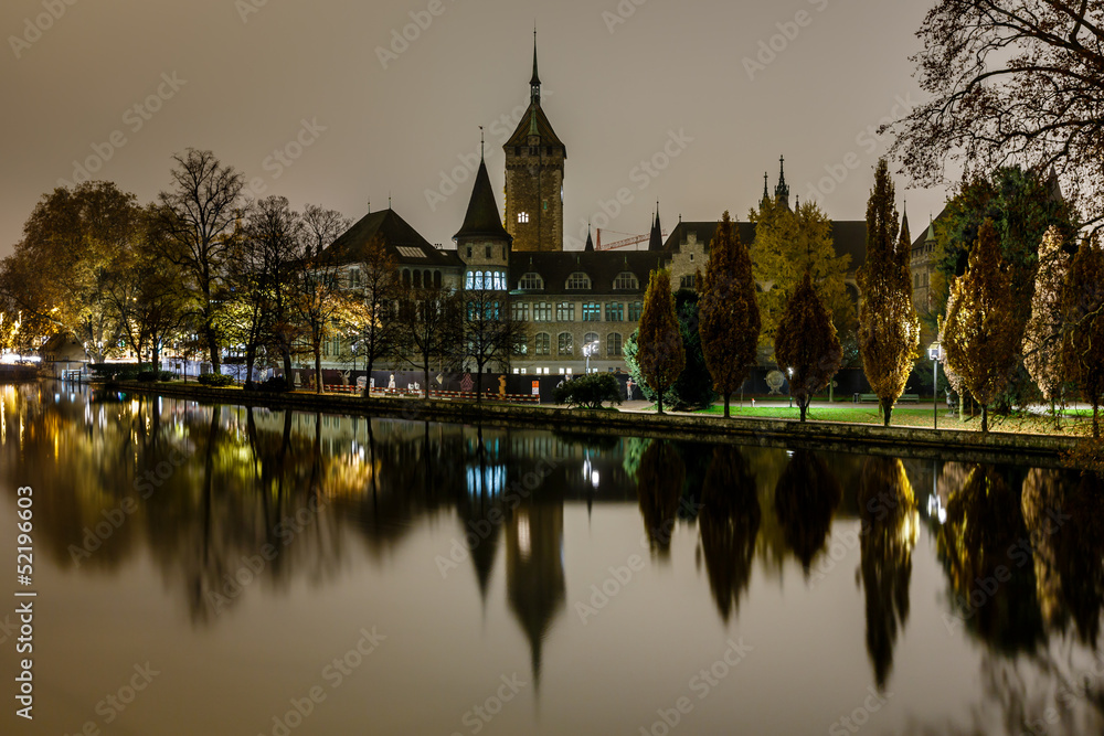 Fototapeta premium Swiss National Museum (Schweizerisches Landesmuseum) in Zurich a