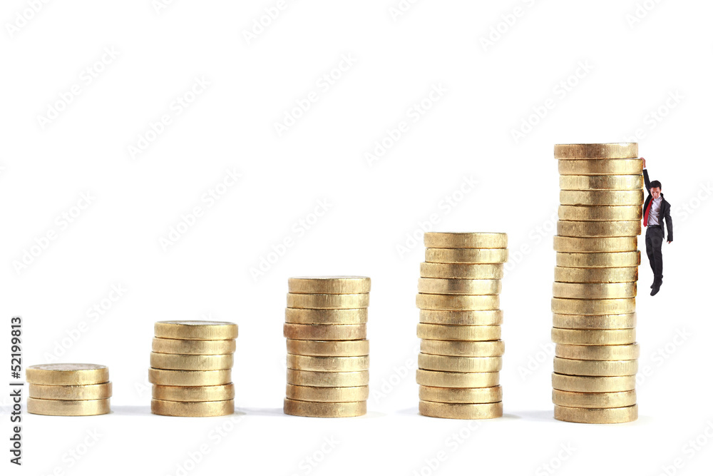 coin stack like chart growing coin stack like chart growing