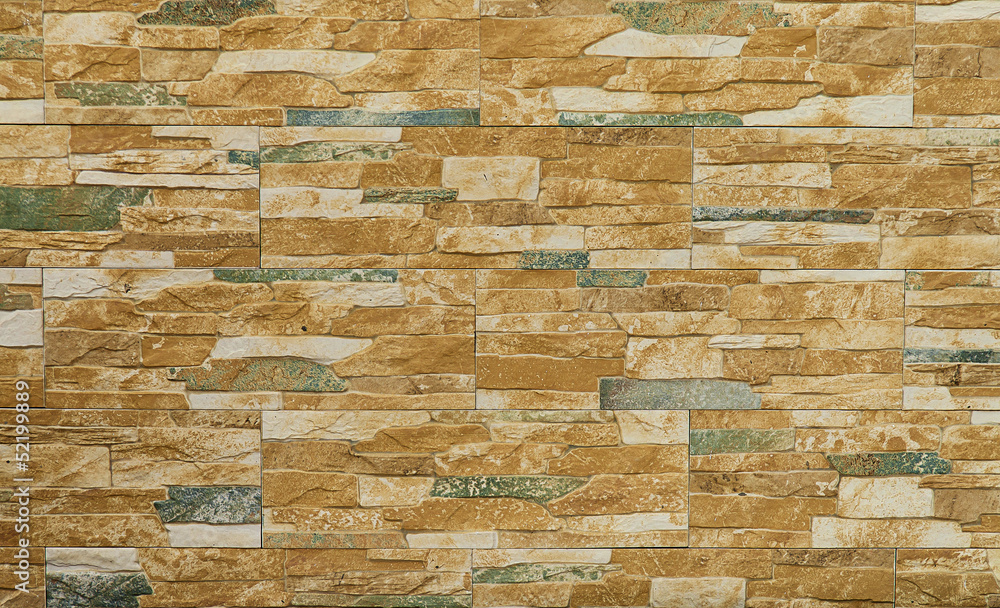 Obraz premium Yellow brick wall