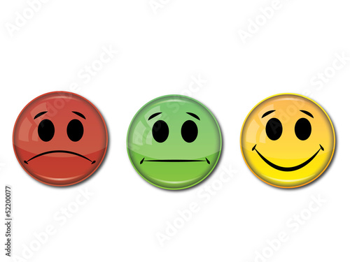 happy, sad, normal face icon