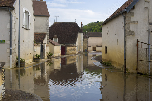 Inondations dans la région de Chablis photo