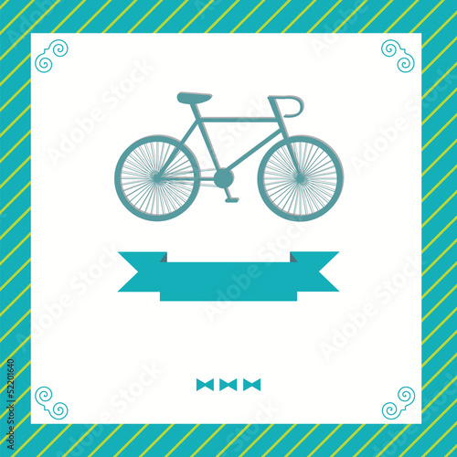 greeting card with bike