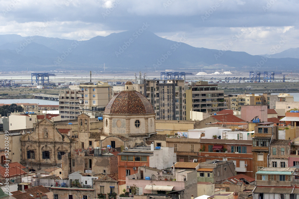 View of Cagliari, Sardinia, Italy