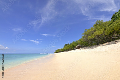 Beautiful Beach with Palm trees on Gili Gili Islands © tr3gi