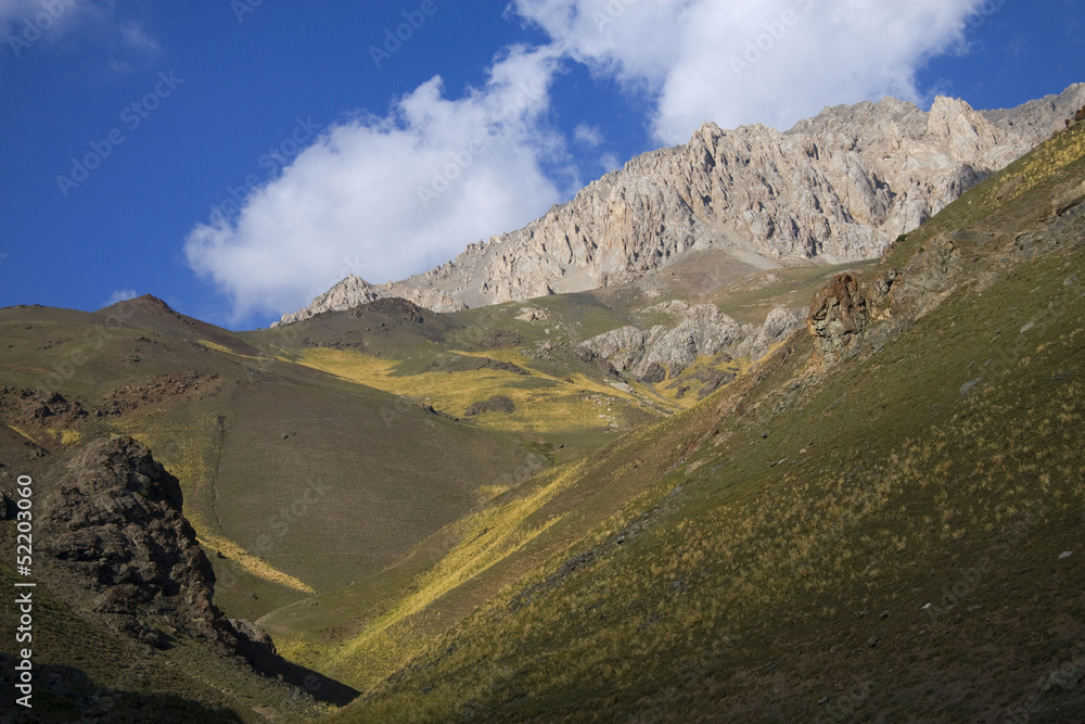Mountains close to Arslanbob, south of Kyrgyzstan Mountains close to Arslanbob, south of Kyrgyzstan