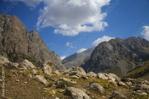 Mountains close to Arslanbob, south of Kyrgyzstan