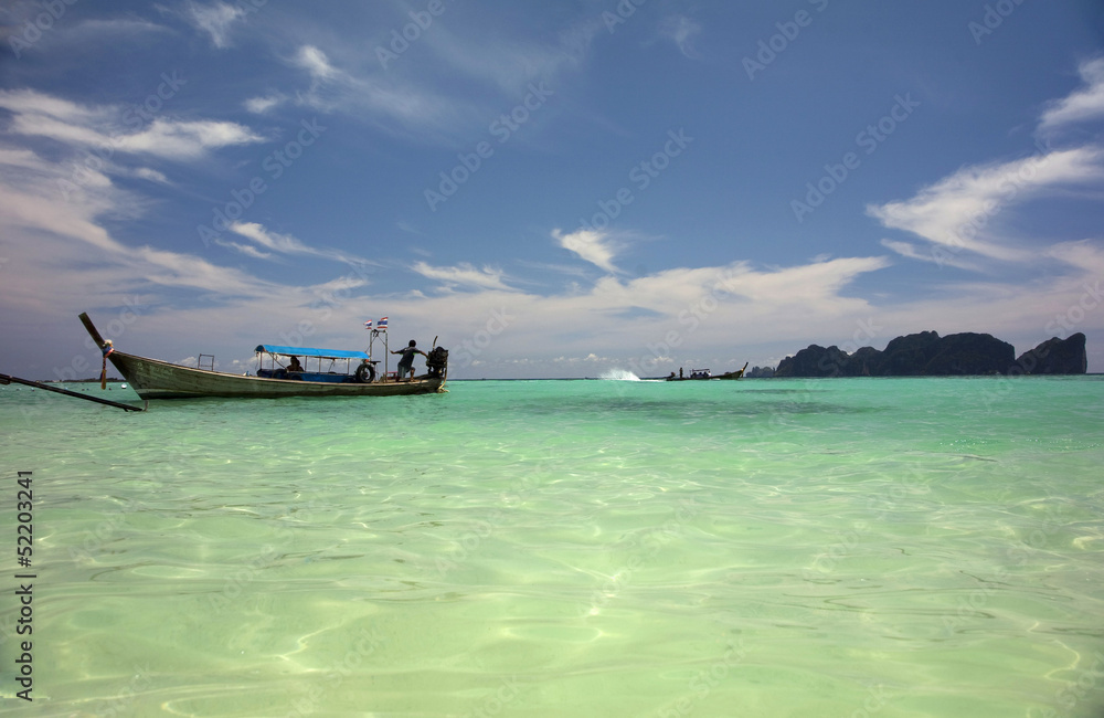 Boat in Ko Phi Phi island, Thailand