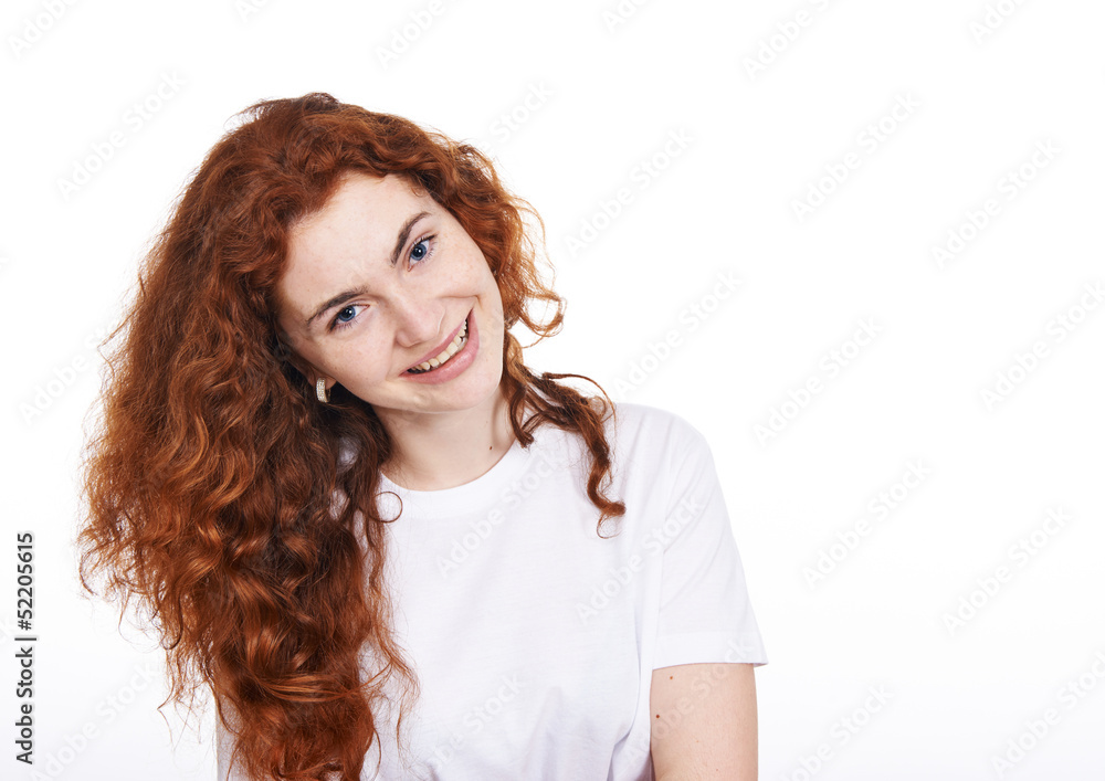 Portrait of the red-haired girl Portrait of the red-haired girl
