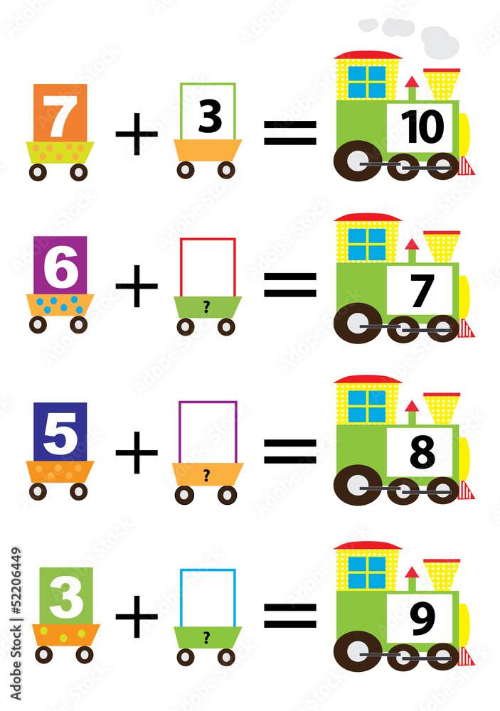 mathematical trains , adding