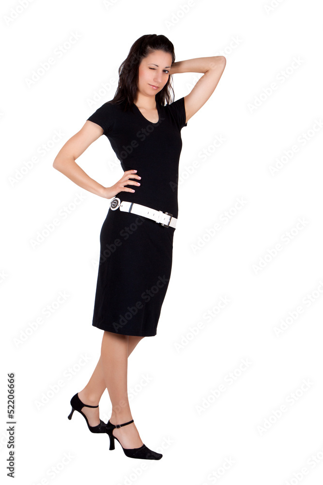 Woman in black dress Woman in black dress