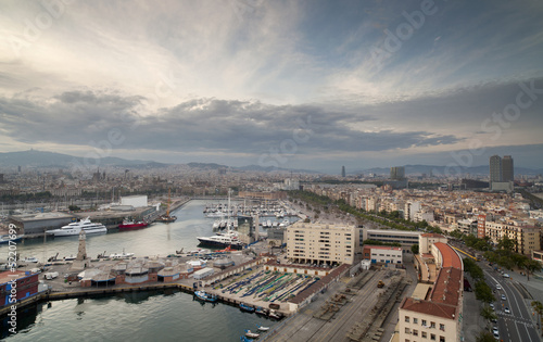 barcelona skyline view