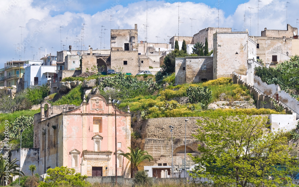 Panoramic view of Mottola. Puglia. Italy.