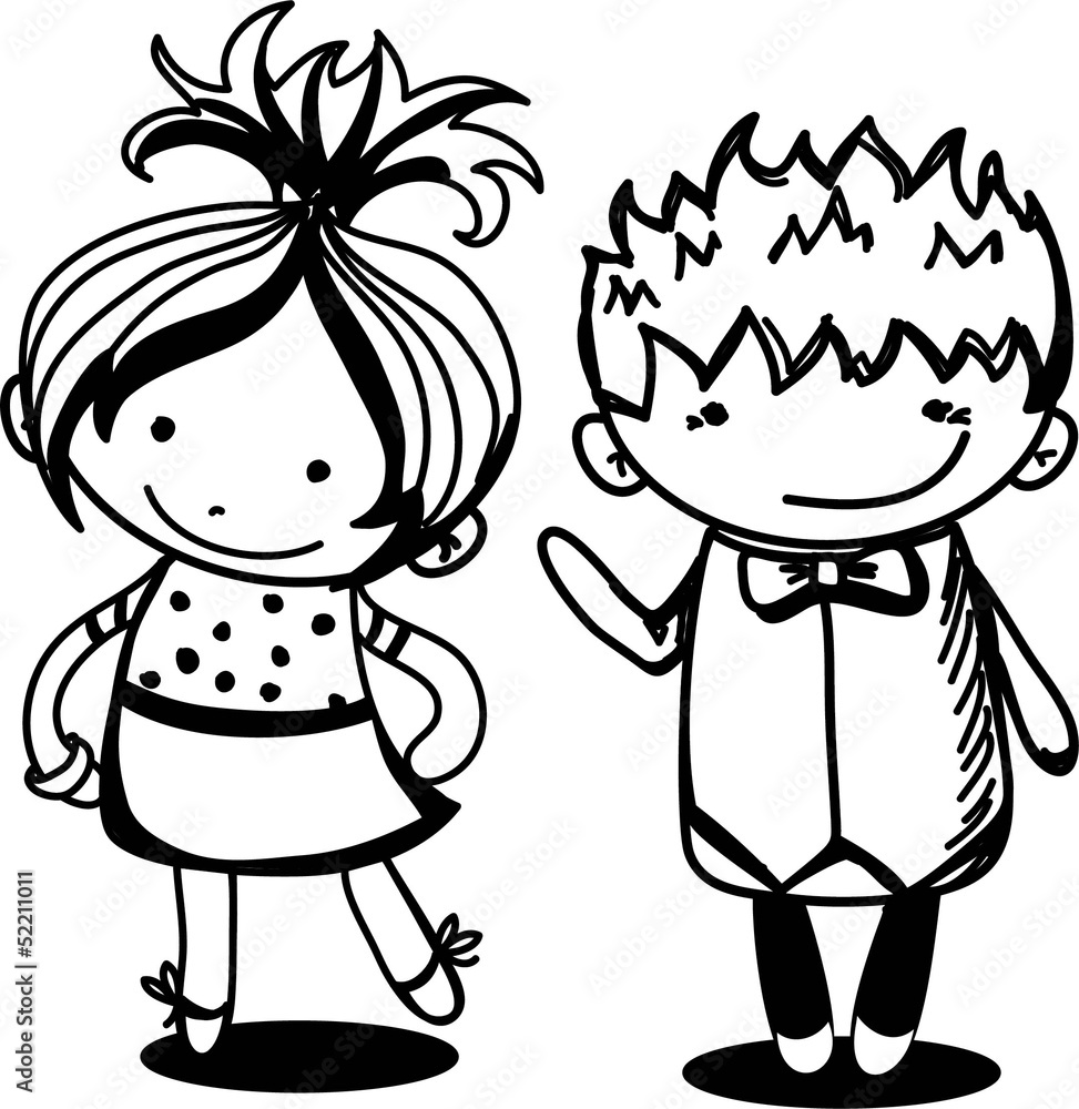 Obraz premium Симпатичные детские мультики