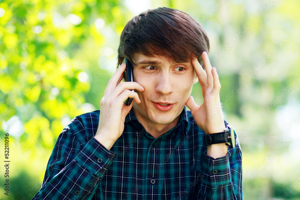 man on phone outdoor man on phone outdoor